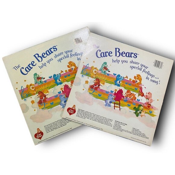 The Care Bears Adventures In Care-A-Lot Records & Off To See The World Vinyl Lp - Picture 2 of 5